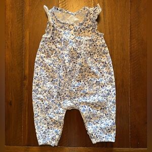 NWOT GAP Blue and White Floral Romper